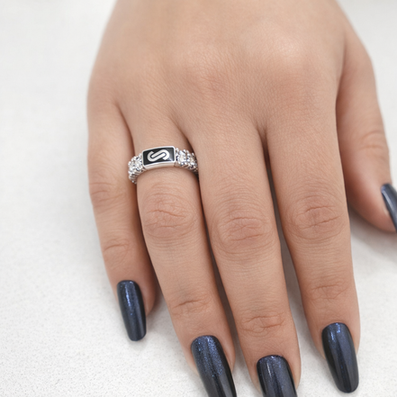 Inel Monaco Eternity – Aur Alb 14K