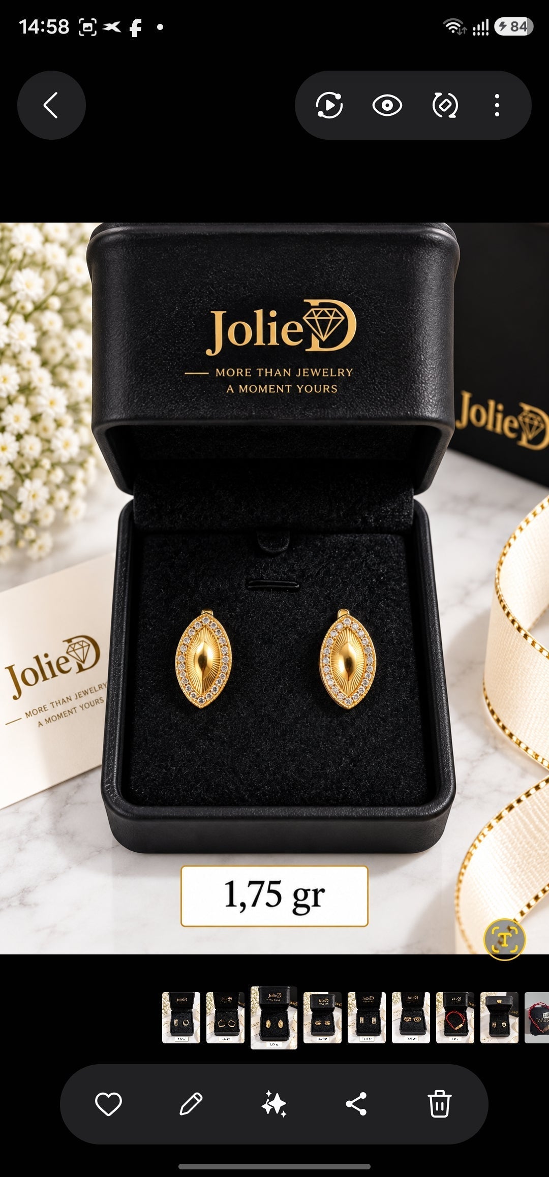 Cercei JolieD din Aur 14K (585) – 1,75 g